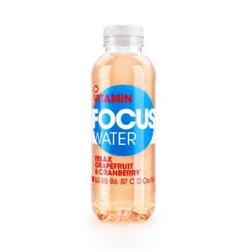 FOCUSWATER relax grapefruit & cranberry PET EW 4x6er